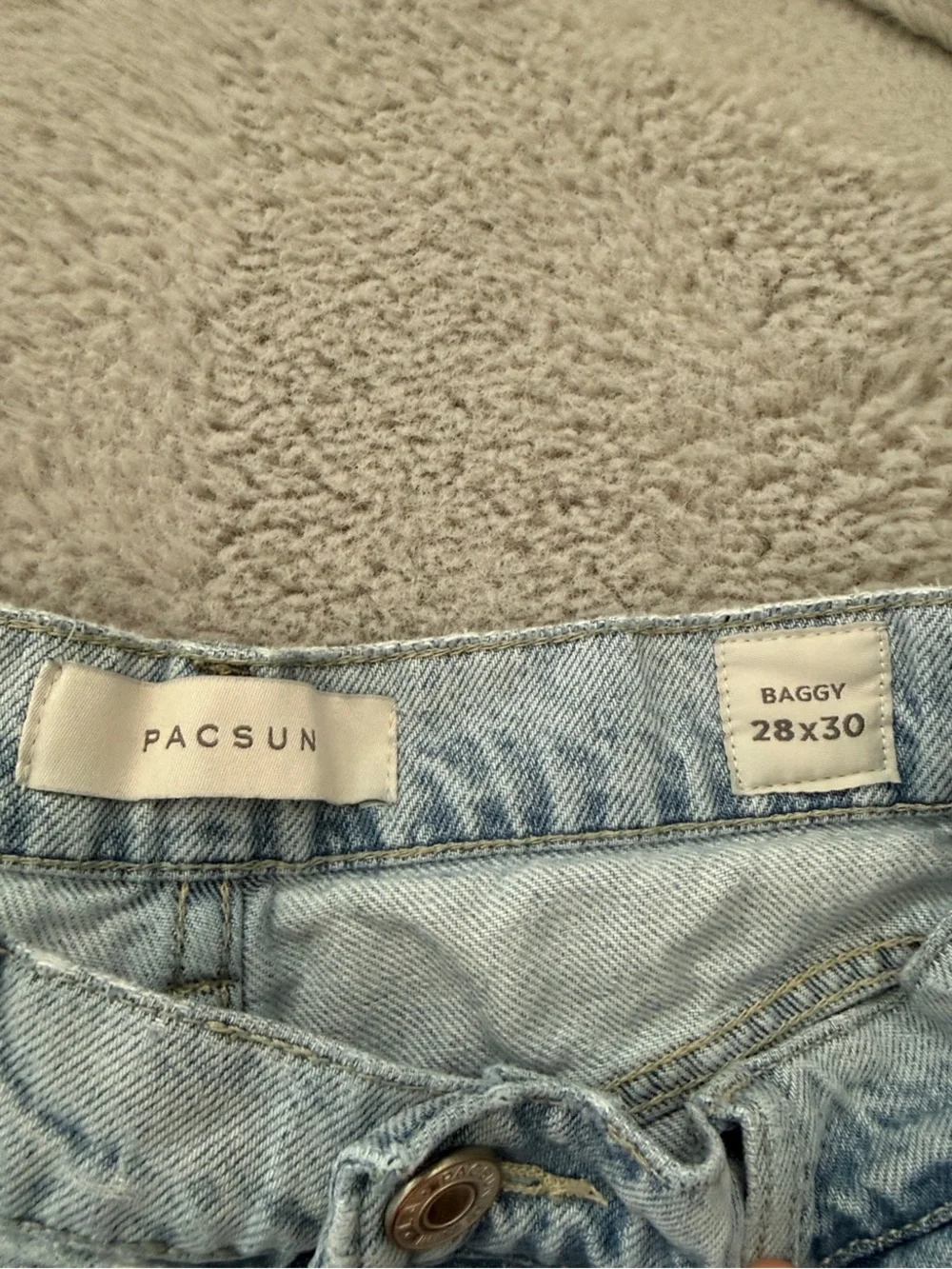 PacSun Dylan Baggy Jeans Cargo Light Indigo